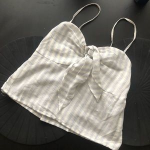 bnwot Brandy Melville crop bow top os